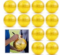 Virtue morals Gold Autograph Soccer Ball Set, 3/6/8/12 Pack with Air Pump for Trophies, Awards, Championship Party, Size 4 (12)