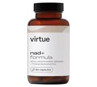 Virtue NAD Supplements | NAD+ 300mg Nicotinamide Riboside & Trans-Resveratrol | Healthy Aging & Cellular Energy | 30 Vegan Capsules