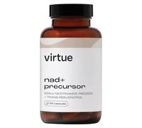 Virtue NAD Supplements | NAD+ Support with Nicotinamide Riboside & Trans-Resveratrol | Healthy Aging & Cellular Energy | 30 Vegan Capsules