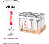 Virtue Peach & Raspberry Clean Energy Yerba Mate Drink 250ml - Case of 12