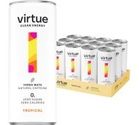 Virtue Tropical Clean Energy Yerba Mate Drink 250ml - Case of 12