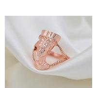 Virtuoa-Art Egyptian Queen Nefertiti Ring for Women Opening Finger - creativity African Charm open Ring Ethnic Jewelry Finger Ring For Unisex Girls Ladies Wedding Birthday Gift,Rose gold,As shown