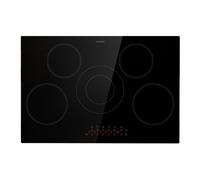 Virtuosa 75cm 5 Ring Ceramic Hob Black