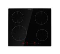 Virtuosa EcoAdapt Induction Hob 4 Zones 7200W Glass Black