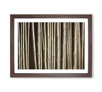 Virtuous Bamboo Forest Framed Print | A3 Walnut Framed Wall Art | Ready to Hang | Modern Landscape Picture | Living Room Bedroom Lounge Office