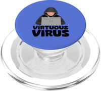 Virtuous Virus Technology Coding Programmer Cyber Security PopSockets PopGrip for MagSafe