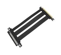 VirtuPure PCIe 5.0 X16 Riser Cable with 128GB/s Bandwidth, 90° Right Angle GPU Extension Card and Extension Cable, Backward Compatible with PCIe 4.0/3.0, for RTX 50/40 & RX 9000/7000 GPUs(Black,15cm)