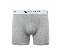 Virtus Men's boxer shorts made from breathable bamboo elastane mix, Light Grey Mix, S
