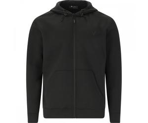 Virtus Mens Taro Technical Full-Zip Hooded Sweatshirt Size: Large, Colour: Black