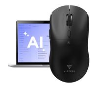 Virtusx Jethro AI Mouse - Voice & Audio Recorder for Lecture & Meeting, Centralized Software with Voice Typing, Writing Tools, Transcribe, Translate & Summarize, Wireless Mouse for Computer, Laptop