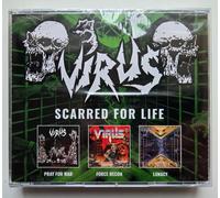 Virus - Scarred For Life - Pray For War / Force Recon / Lunacy 3 x CD NEW SEALED