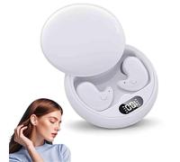 ViS Drift - Invisible Earbuds, Invisible Sleep Wireless Earphone, Light-Weight Noise Blocking, IPX6, Comfortable Fit LED Power Display for Sleeping, Working, Hiking (White)