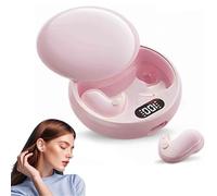 ViS Drift - Invisible Earbuds, Invisible Sleep Wireless Earphone, Light-Weight Noise Blocking, IPX6, Comfortable Fit LED Power Display for Sleeping, Working, Hiking (Pink)
