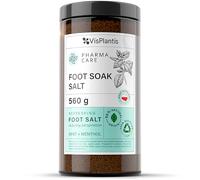 Vis Plantis Foot Soak Salt with Mint & Menthol to Reduce Perspiration - 560g Refreshing, Exfoliating & Cooling Foot Spa Soak for Hard Skin, Tired Feet & Sore Muscle - Natural Moisturiser & Deodorizer