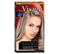Visage Hair Fashion Permanent Hair Color 12 Dark Ash Blond Permanent hair color cream with Keratin and Argan oil