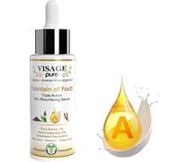 Visage Pure Source of Youth Serum: Organic & Toxin Free Skin Serum With Retinol, Bakuchiol, Resveratrol & Vitamin E To Revitalize, Tone And Repair Wrinkles.