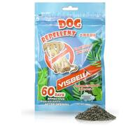 Visbella Dog Repellent, Natural Plant Extract Granules, Tolerate Rain, Ready-to-use Repellent Effectively Repels Dog, Dog Deterrent for Yard, Garden, House, Garage, Indoors & Outdoors, 100g Pack