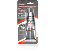Visbella High Temperature RTV Silicone Gasket Maker, Sealed Oil Resistant Waterproof Quick Dry Liquid for Bonding Internal Combustion, Steam Turbines, Automotive Engine Parts 3.7OZ (GREY)