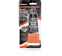 Visbella High Temperature RTV Silicone Gasket Maker, Sealed Oil Resistant Waterproof Quick Dry Liquid for Bonding Internal Combustion, Steam Turbines, Automotive Engine Parts 3.7OZ (BLACK)