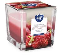 Viscio Trading 178338 Scented Candle in Glass, Red/Wax, 8 x 8 cm