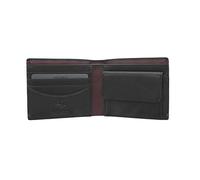 VISCONTI Alpine Collection MONTREUX Leather Wallet RFID Blocking AP62 Black/Burgundy