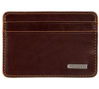 VISCONTI Alps Collection Trento Leather Card Holder RFID Blocking ALP90 Brown