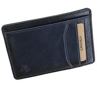 VISCONTI Atelier Collection Madison Leather Card Holder RFID Blocking AT67 Burnished Blue