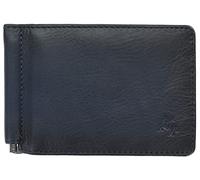 Visconti Atelier Collection Miles Leather Wallet with Money Clip RFID AT70 Burnished Blue