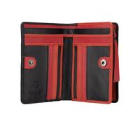 VISCONTI Bora Bora Collection Cecile RFID Blocking Leather Purse, BR75, Black Cherry, Micro Wallet