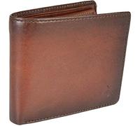 VISCONTI Burnished Tan Leather RFID Atelier Milo Mens Bifold Wallet AT58