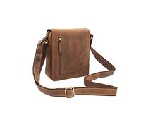 VISCONTI Compact Leather Messenger/Travel Bag S7 Oil Tan