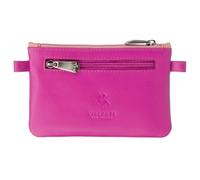 Visconti Cora Leather Coin Purse for Women - Triple Zip Change Wallet with Keyring - Compact Small Purse for Coins, Cards & Keys