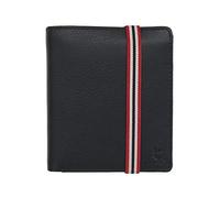 VISCONTI Gents Leather Bond Collection Dr No Wallet RFID - BBD22 Black/Orange/Red