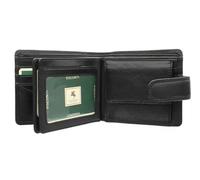 VISCONTI Heritage Collection Strand Leather Wallet with Tab Closure RFID Blocking HT13 Black
