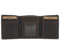 VISCONTI Hunter Collection Apache Leather Tri-Fold Wallet RFID Blocking 700 Oil Brown