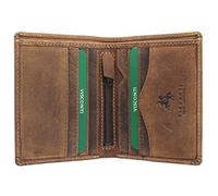 VISCONTI Hunter Compact Oiled Leather Arrow Wallet RFID Blocking 705 Oil Tan