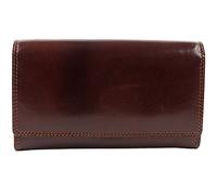 Visconti Ladies Italian Leather Clasp Purse/Wallet Monza Collection Classic Gift Boxed (Brown)
