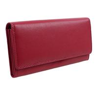 Visconti Ladies Larger Leather Purse Wallet Heritage Collection Gift Boxed (Fuchsia)