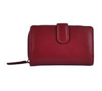 Visconti Ladies Medium Leather Purse/Wallet Heritage Collection Gift Boxed (Red)