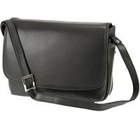 Visconti Ladies Soft Leather Handbag Organiser Cross Body Shoulder Bag - 03190 (Black)