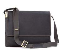VISCONTI - Large Genuine Leather Messenger Bag - Texas (L) 18516 Oil Brown