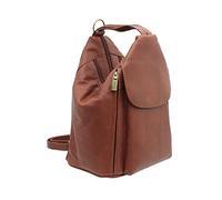 VISCONTI Leather Backpack Style 18357 (Brown)