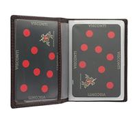 VISCONTI Leather Credit Card Holder TC1 Chocolate