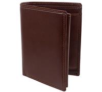 Visconti Leather Mens Slim Wallet Monza Collection (Brown)