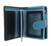 VISCONTI Leather Rainbow Collection Bali Purse RFID Blocking RB40 Blue Multi