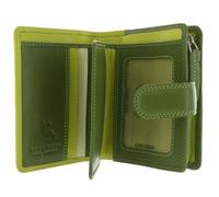 VISCONTI Leather Rainbow Collection BALI Purse RFID blocking RB40 Lime Multi