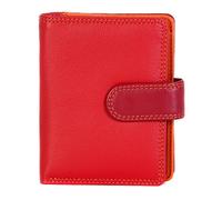 VISCONTI Leather Rainbow Collection Bali Purse RFID Blocking RB40 Red Multi