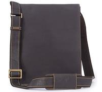 VISCONTI - Leather Shoulder Bag For Men - Medium Crossbody Messenger Bag For Work - Fits Tablet and A5 Notebooks - 18410 Jasper - Mocha