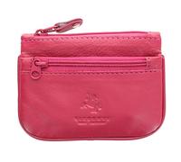 Visconti Leather Zip Top Coin Purse/Keycase CP3 Fuchsia
