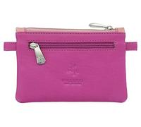 Visconti Leather Zip Top Cora Coin Purse with Keyring CP2a Berry Multi